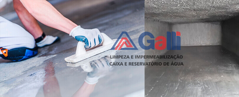 Impermeabilização de caixas de água potável