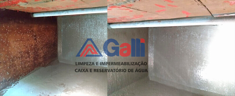 Impermeabilização de caixas de água potável