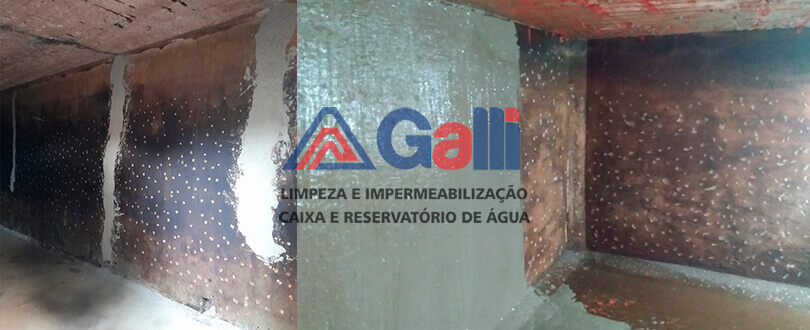 Impermeabilização de caixas de água potável