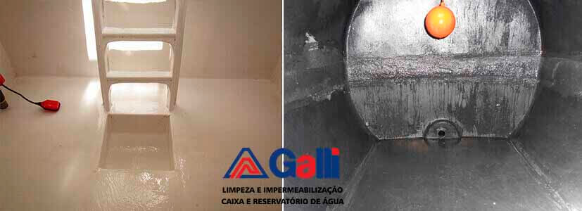 Impermeabilização de caixas de água potável